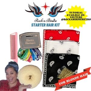 Rockabilly Starter Hairstyle Kit (Blonde)